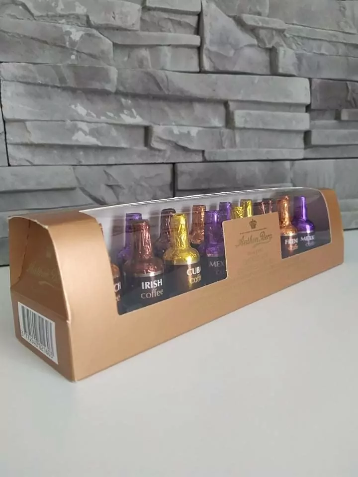 Plnené fľaštičky KÁVA, LIKÉR, WHISKY
