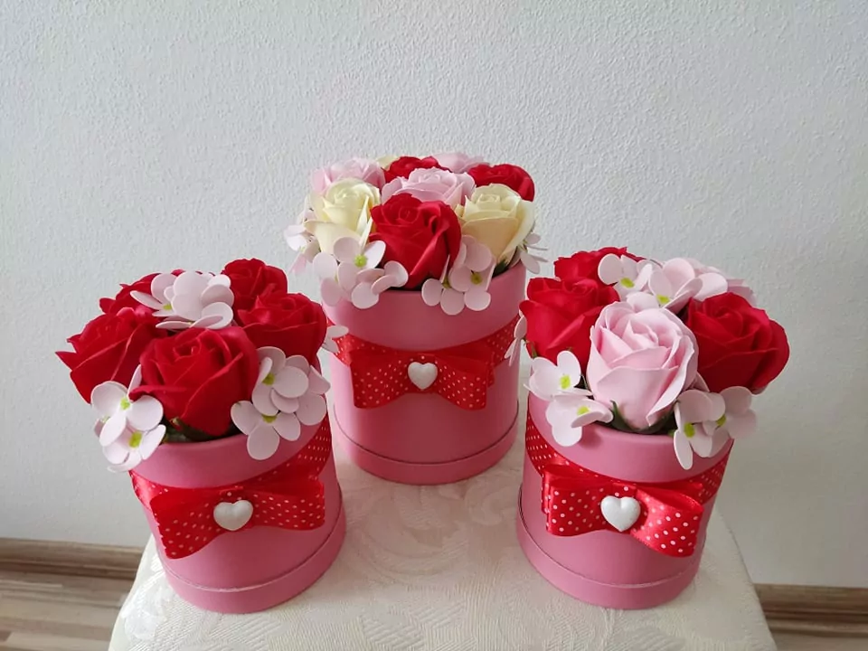 Flowers box - Mix RED