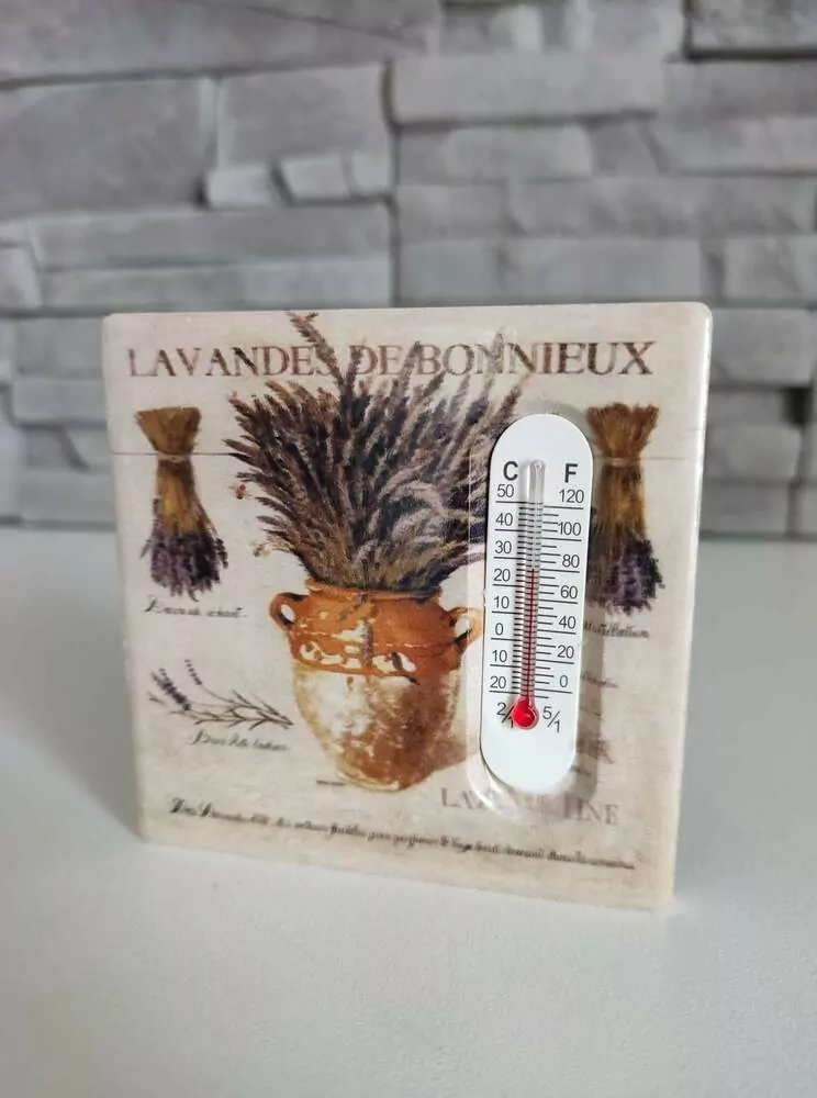 Magnetka s teplomerom- Levanduľa