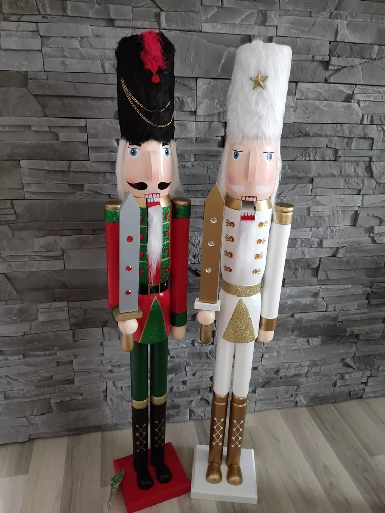 Luskáčik deluxe 106cm červeno - zelený