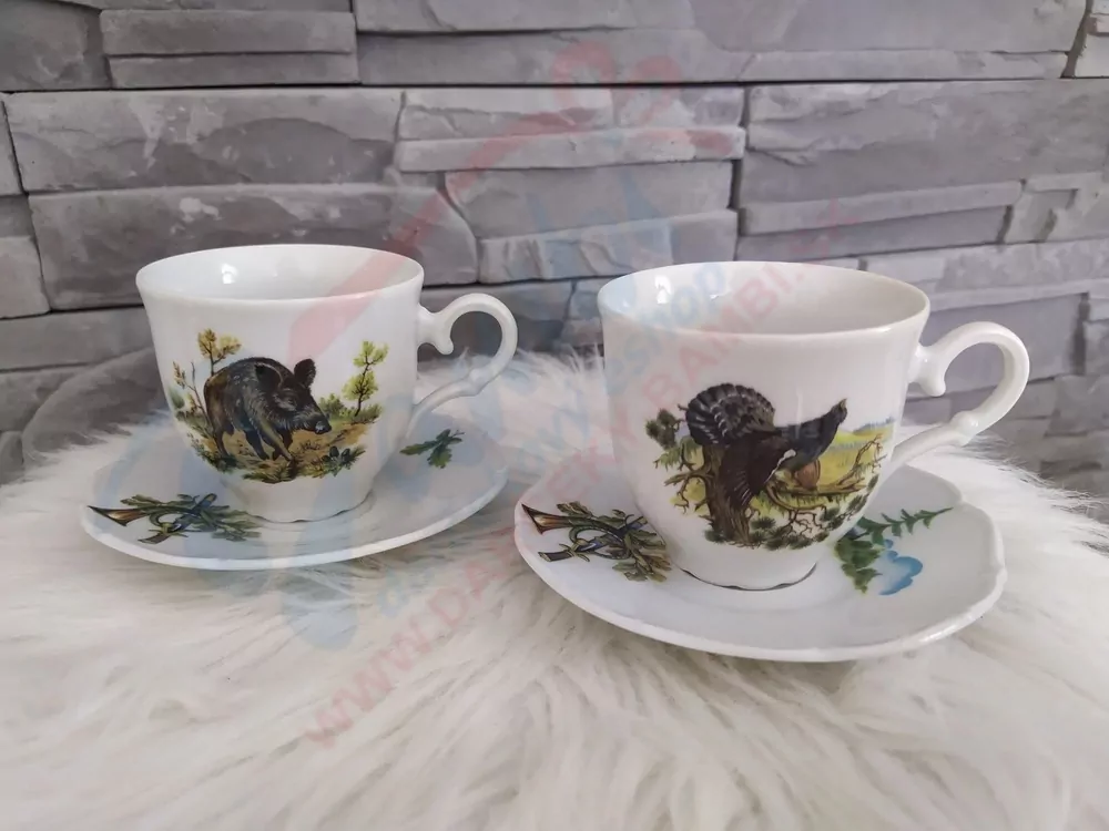 Porcelánová sada pre poľovníka