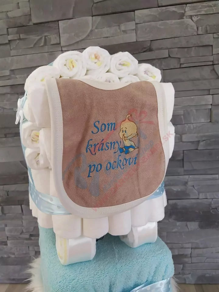 Plienková torta kočík exclusive s osuškou