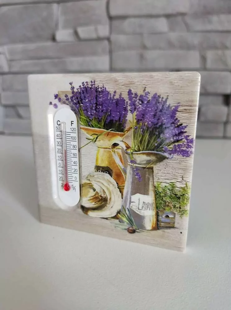 Magnetka s teplomerom- Levanduľa