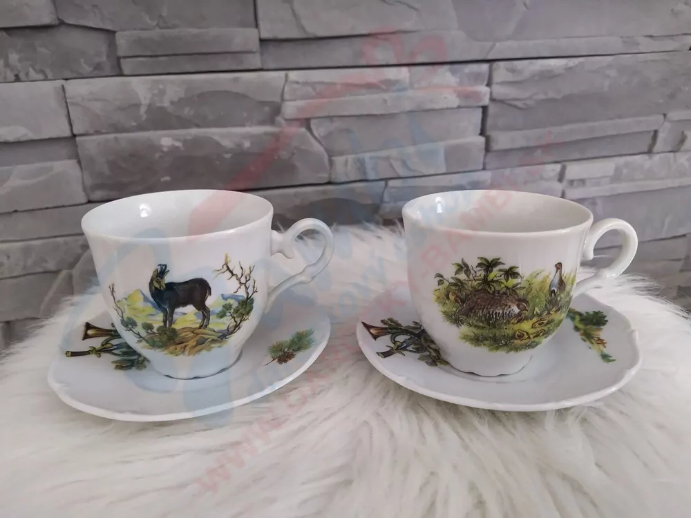 Exkluzívna porcelánová sada pre poľovníka