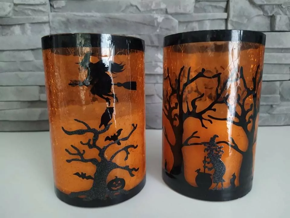 Dekorácia LED STRIGA NA METLE