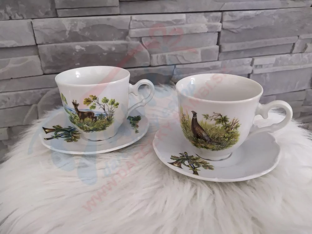 Exkluzívna porcelánová sada pre poľovníka