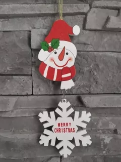 MERRY CHRISTMAS - Snehuliak 1 na zavesenie