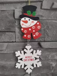 MERRY CHRISTMAS - Snehuliak 2 na zavesenie