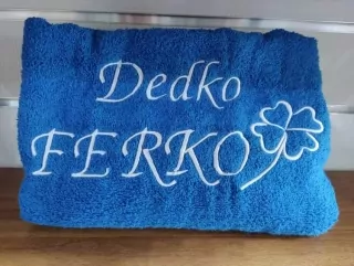 Osuška s nápisom DEDKO FERKO