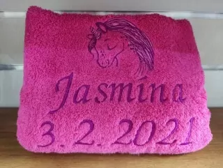 Osuška s menom JASMÍNA