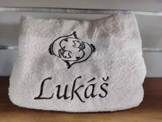 Osuška s menom LUKÁŠ