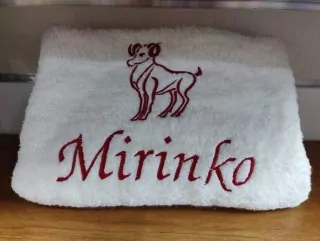Osuška s menom MIRINKO
