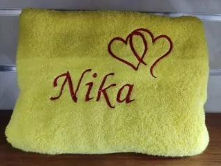 Osuška s menom NIKA