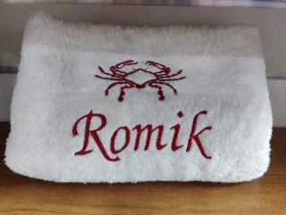 Osuška s menom ROMIK