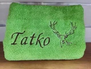Osuška s nápisom TATKO