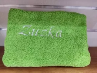 Osuška s menom ZUZKA