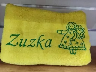Osuška s menom Zuzka