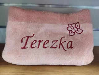 Osuška s menom Terazka