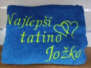 Osuškas nápisom Najlepší tatino Jožko