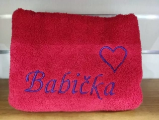 Osuška s nápisom Babička