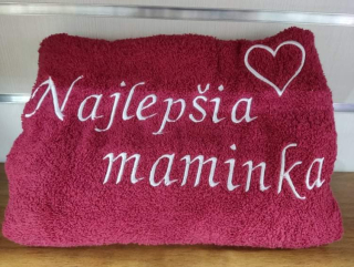 Osuška s nápisom Najlepšia maminka