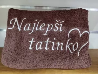 Osuška s nápisom Najlepší tatinko