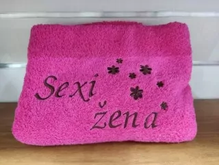 Osuška s nápisom Sexi žena
