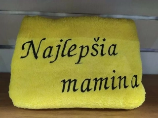 Osuška s nápisom Najlepšia mamina