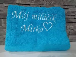 Osuška s nápisom Môj miláčik Mirko