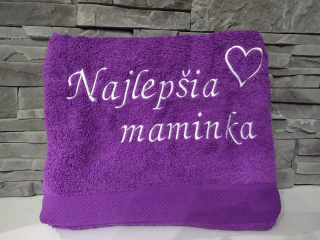 Osuška s nápisom Najlepšia maminka