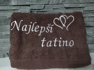 Osuška s nápisom Najlepší tatino