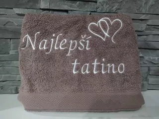 Osuška s nápisom Najlepší tatino