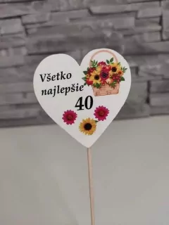 Zápich srdiečko 40 - 1