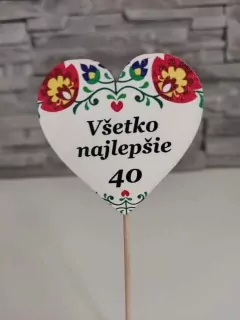 Zápich srdiečko 40 - 2