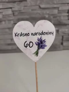 Zápich srdiečko 60