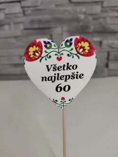 Zápich srdiečko 60 - 1