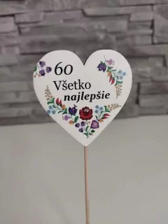 Zápich srdiečko 60 - 3