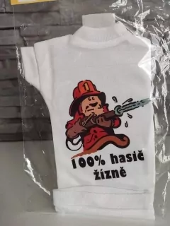 Tričko na fľašu Hasič