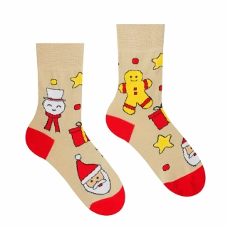 x Ponožky Christmas time – béžové detské