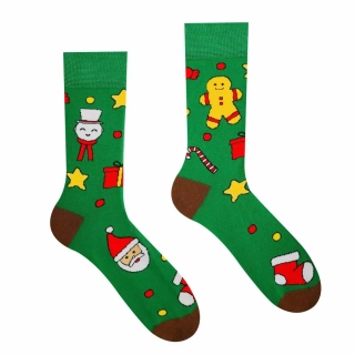 x Ponožky Christmas time – zelené