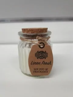 Sviečka s korkovou zátkou - Linen Fresh
