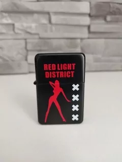 Benzínový zapaľovač - RED LIGHT DISTRICT