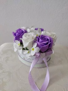 Flowers box - Biely