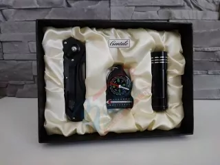 Darčekový set: Nôž, baterka a kompas