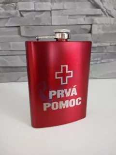 Ploskačka PRVÁ POMOC červená