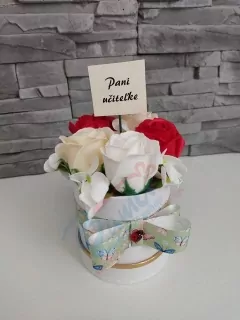 Mydlový box- Pani učiteľke- červený