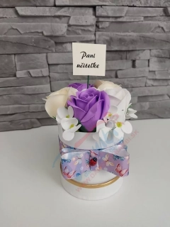 Mydlový box- Pani učiteľke- fialový