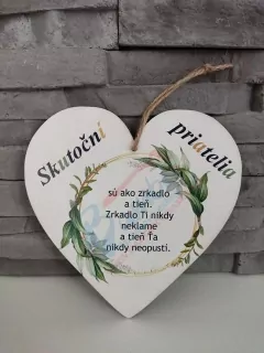 Drevená tabuľka- Skutoční priatelia
