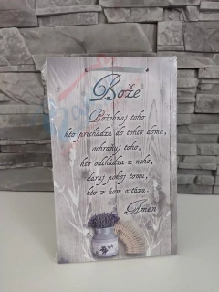 Drevená tabuľka BOŽE