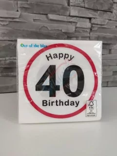 Servítky- HAPPY BIRTHDAY